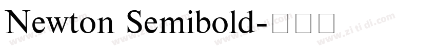 Newton Semibold字体转换